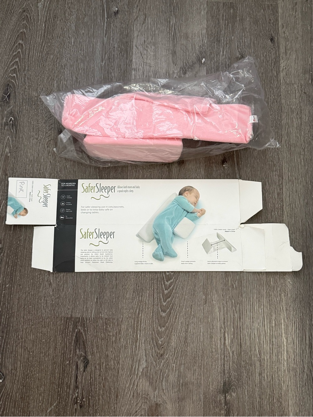 Safer Sleeper Adjustable Side Sleeping Pillow | New in Box | Newborn–6 Mo.